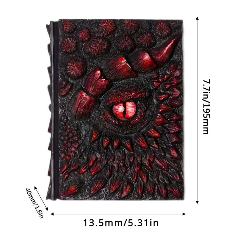 Enchanted 3D Dragon Medieval Notebook