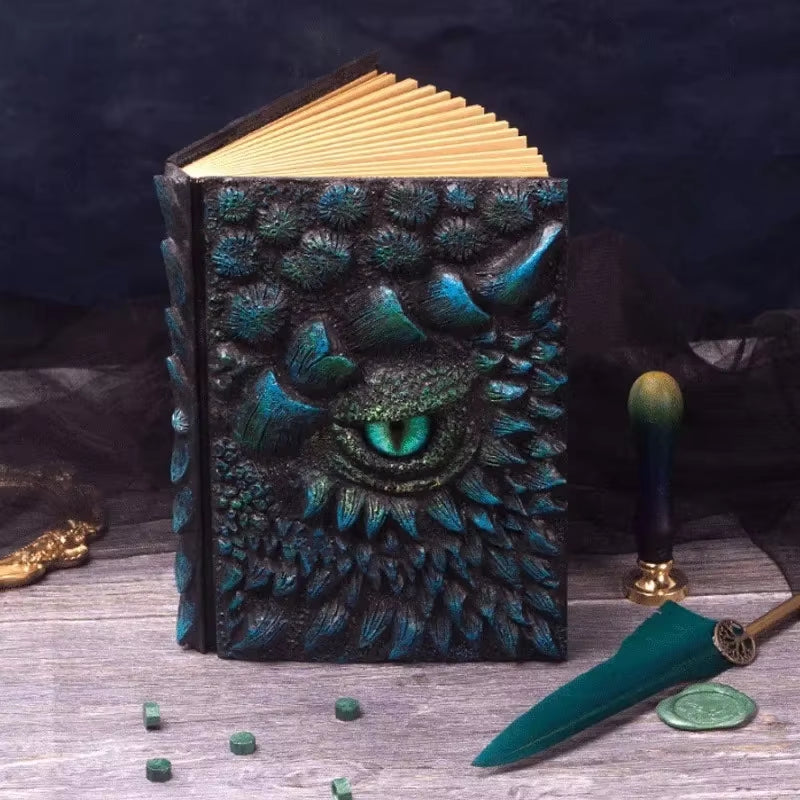 Enchanted 3D Dragon Medieval Notebook